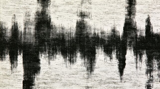 Abstract Black and White Sound Wave Texture.