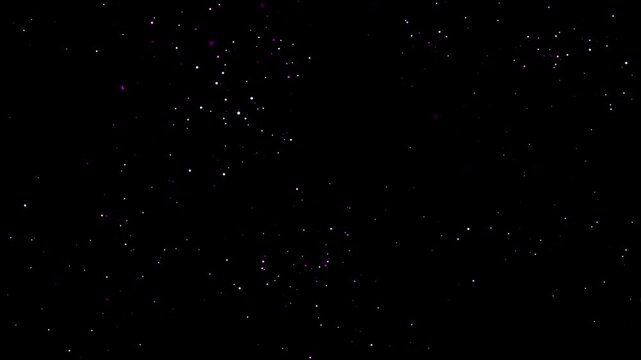 Falling Purple Glitters Background 4k Video