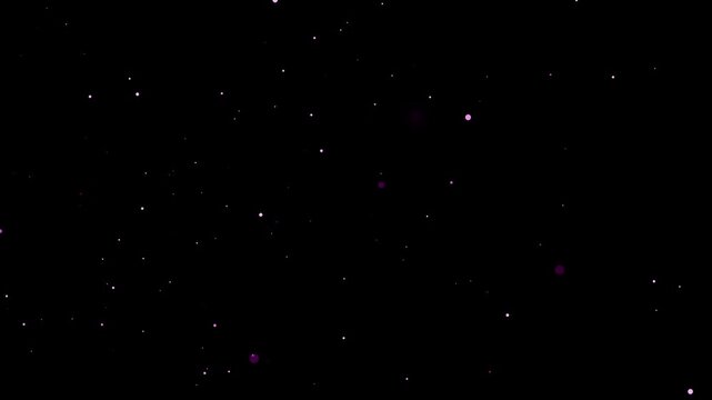 Falling Purple Glitters Background 4k Video