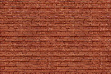 Fototapeta premium Thick Painted Old Brick Wall Texture With Uniform Surface Pattern