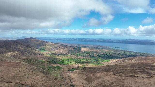 Ireland Epic Locations Bantry Bay West Cork aerial Landscape From The Healey Pass