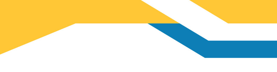 Obraz premium Abstract Geometric Blue and Yellow header footer