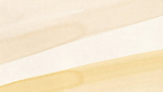 Abstract background with diagonal layers of cream and light brown watercolor paint washes