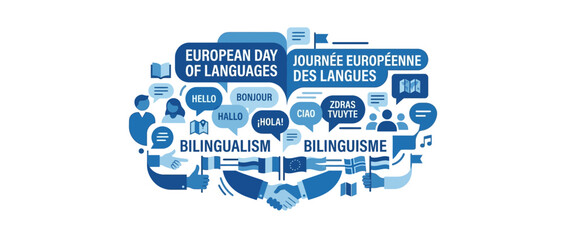 Multilingual Communication Celebration with Diversity Icons © Hendro