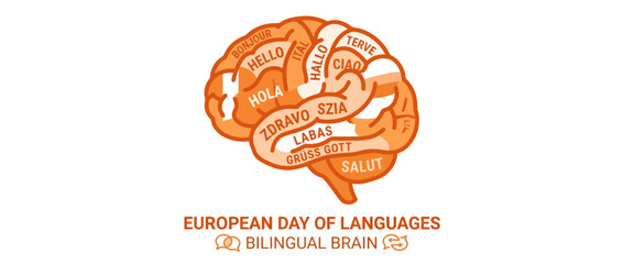 Bilingual Brain with Multilingual Greetings © Hendro