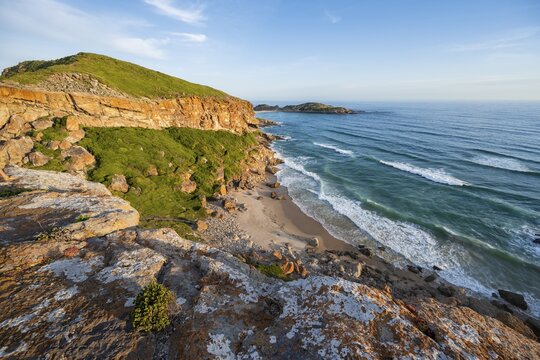 Beach, coast and sea at Robberg Nature Reserve, Plettenberg Bay, South Africa