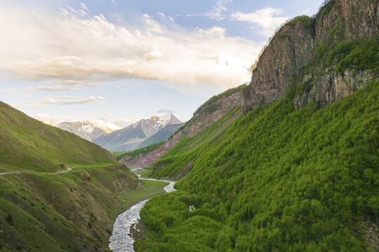 River in kazbgei national park, Georgia
