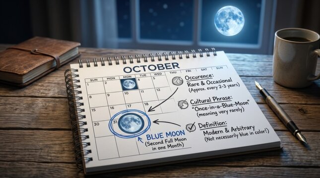 Astronomy Research Notes and Lunar Diagram on Desk