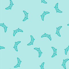 Obraz premium hammock outdoor furniture vector line seamless pattern hammock outdoor furniture sign illustration