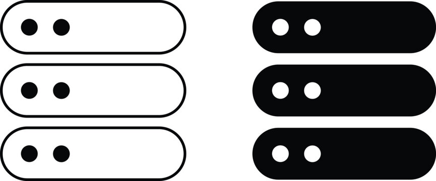 Data Driven Icon Set - Database, Analytics, Cloud Storage, AI Machine Learning, Data Pipeline, Visualization, Security, Big Data Technology Vector Icons Collection