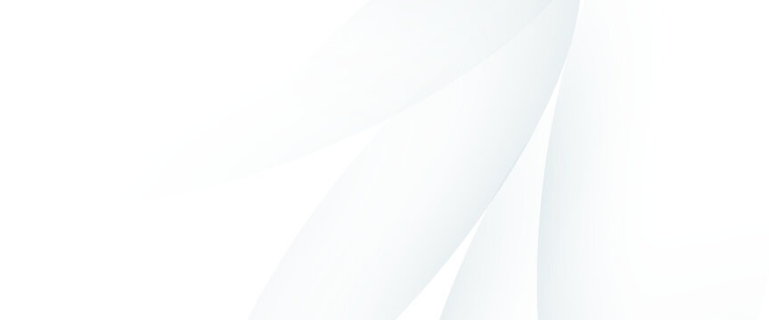 Abstract White Curved Swirl Layers, Modern Light Grey Corporate Background