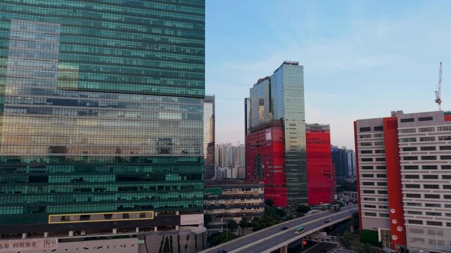 Hong Kong July 12 2026 KWUN TONG Commercial district corridor.
