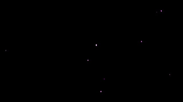 Falling Purple Glitters Background 4k Video
