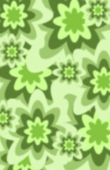 Obraz premium Abstract Green Floral Pattern Seamless