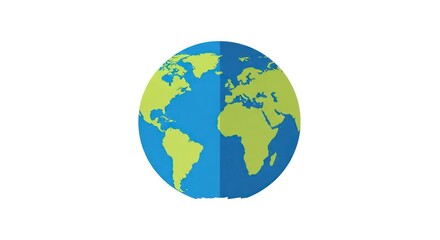 Fototapeta premium Globe Earth Planet World Map Illustration.