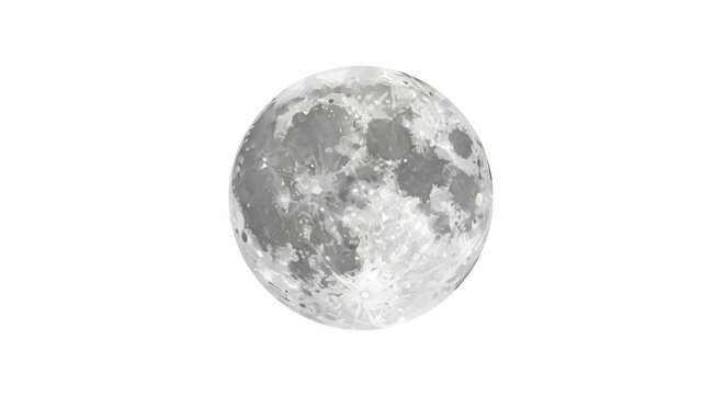 Full moon in the night sky.