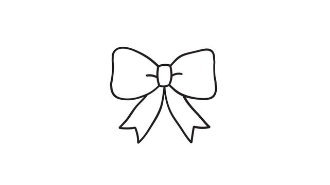 Beautiful ribbon animation, simple ribbon line, with looping motion graphics, transparent background, 4K video.