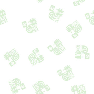 decommissioning processing vector glyph seamless pattern decommissioning processing sign illustration
