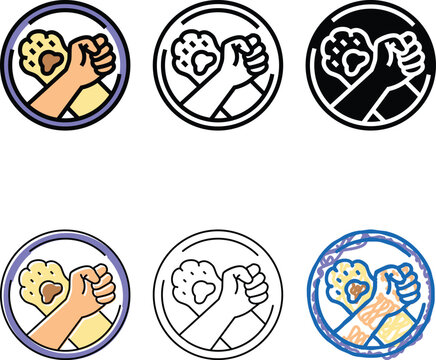 animal liberation vegan food color variety icon vector. animal liberation vegan food sign. isolated symbol