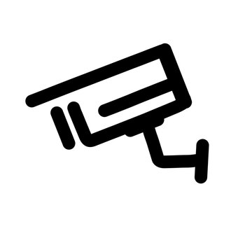 Wall security CCTV surveillance camera icon