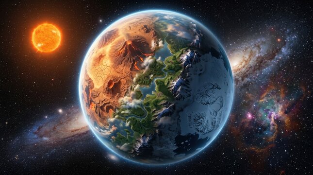 Habitable Earth Like Planet Orbiting Red Dwarf Star