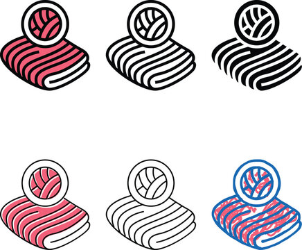 velvet fabric color modern icon vector. velvet fabric sign. isolated symbol