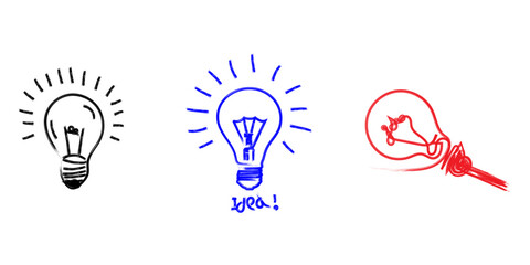 Creative Light Bulb Idea Concept Vector Illustration Symbolizing Innovation, Energy, Bright Inspiration, Business Solutions, and Creative Thinking. © KAMRUN