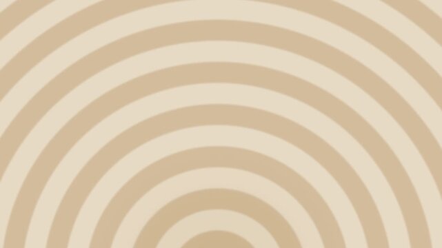 Beige retro groovy arches flowing outward, seventies seamless loop background