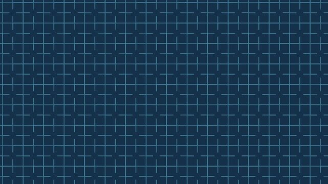 Blue japanese sayagata key fret pattern scrolling, traditional seamless loop background