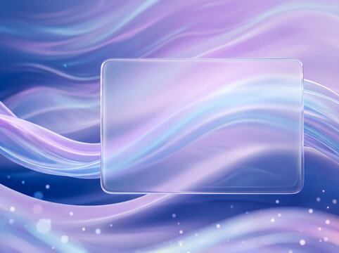liquid glass copy space with vawe purple navi blue line with dot bubble background 