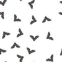 Fototapeta premium bat animal in zoo vector seamless pattern bat animal in zoo sign illustration