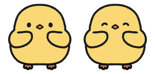 かわいいヒヨコのイラストセット © とりあいす