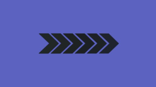 arrow icon concept animation. Arrow loading and navigation symbol on blue mashes background
