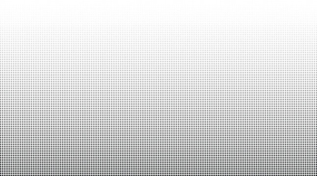 Vertical halftone gradient pattern with small black square dots on a white background, for simple minimalist textures