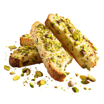 Gourmet pistachio biscotti biscuit