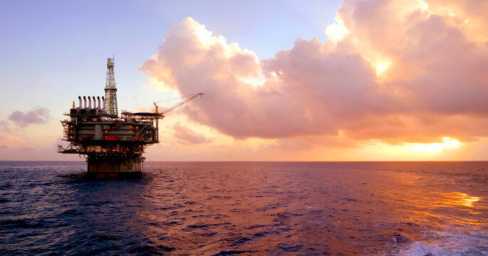 Drill platform Gulf of Mexico