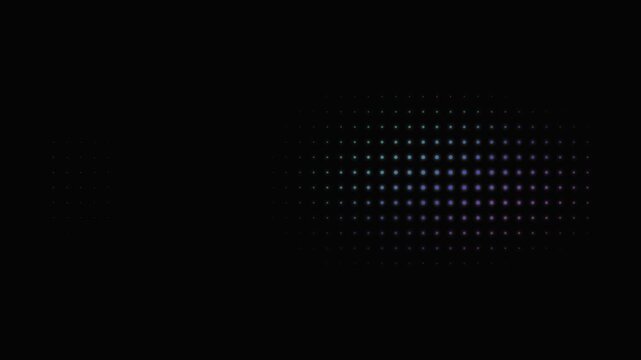 Abstract Glowing Matrix Particle Grid and Pulsing Cyber Background Animation.
