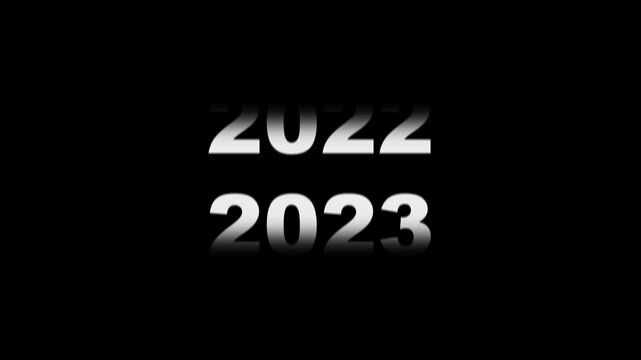 Years transition montage showing progression from 2018 to 2027 on black background motion graphic.