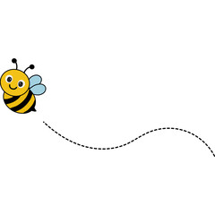 Cute Flying Bee
