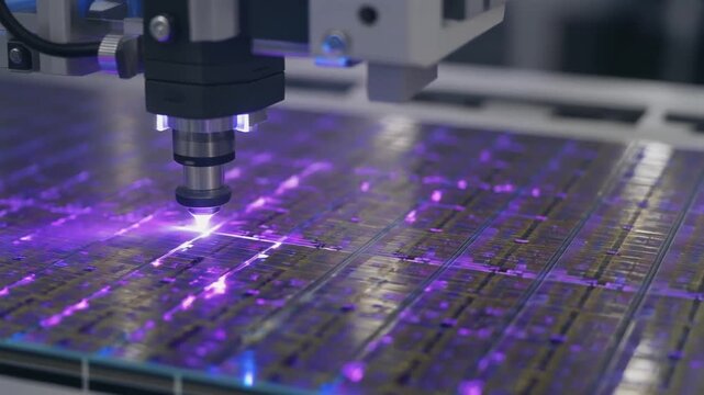 Silicon Wafer Fabrication Process in Cleanroom Laboratory