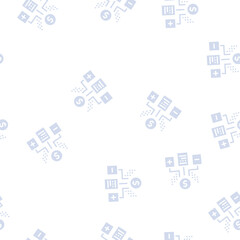Fototapeta premium financial agreement advantages and disadvantages vector glyph seamless pattern financial agreement advantages and disadvantages sign illustration