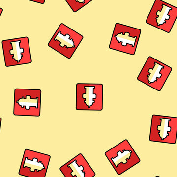 fire ladder emergency vector seamless pattern fire ladder emergency sign illustration