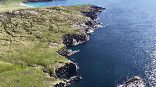 Aerial view of Horn Head in County Donegal, Ireland