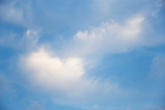 Soft white clouds against blue sky