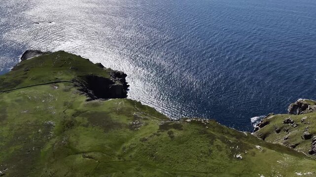 Aerial view of Horn Head in County Donegal, Ireland