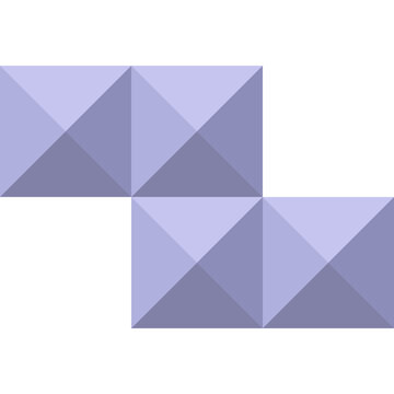 Purple S-shape tetramino block puzzle icon