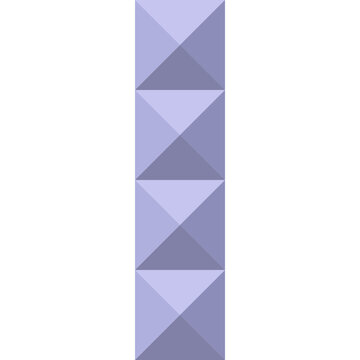 Vertical purple 4-block line puzzle icon