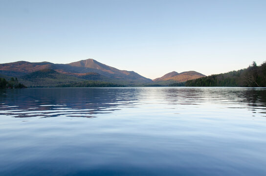 Early evening on calm Lake Placid