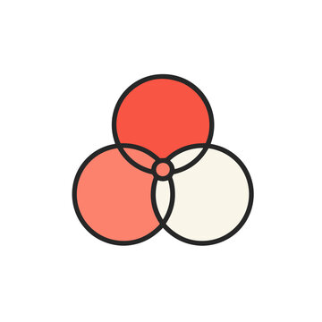 Three Intersecting Circles Diagram