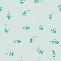 Fototapeta premium freestyle skating vector glyph seamless pattern freestyle skating sign illustration